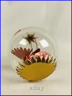5 Vintage Resl Lenz W Germany Foil Spinner Glass Christmas Ornaments Birds
