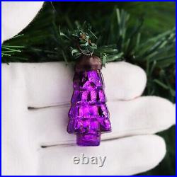 50 Piece Purple Christmas Tree Ornaments Glass, Christmas Tree Decorations Item