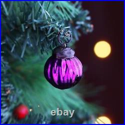 50 Piece Purple Christmas Tree Ornaments Glass, Christmas Tree Decorations Item