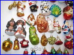 50 pcs lot # 1 Christmas ornaments glass hand painted UKRAINE 2 6.5