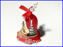50x HANDMADE CZECH GLASS CHRISTMAS BAUBLE bell red ornament decoration
