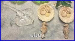 58 VTG Handblown Glass Christmas Ornaments Fish Seashell Radko Adler OWC Stanley 58 VTG Handblown Glass Christmas Ornaments Fish Seashell Radko Adler OWC Stanley