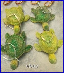 58 VTG Handblown Glass Christmas Ornaments Fish Seashell Radko Adler OWC Stanley