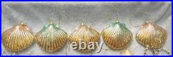58 VTG Handblown Glass Christmas Ornaments Fish Seashell Radko Adler OWC Stanley