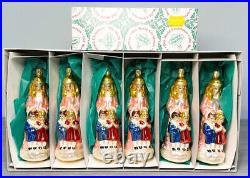 6 Old World Christmas Ornament Guardian Angels Germany Inge Glass withOriginal Box
