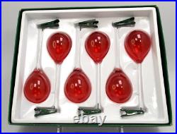 6 Vintage Faroy Handblown Glass Clip on Balloon Christmas Ornament Pennywise IT