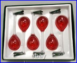 6 Vintage Faroy Handblown Glass Clip on Balloon Christmas Ornament Pennywise IT