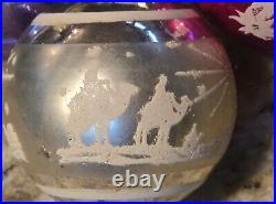 6 Vintage Shiny Brite USA Glass Merry Christmas Ornament, Wise Men, Stars 6 Vintage Shiny Brite USA Glass Merry Christmas Ornament, Wise Men, Stars