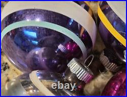 6 Vintage Shiny Brite USA Glass Merry Christmas Ornament, Wise Men, Stars 6 Vintage Shiny Brite USA Glass Merry Christmas Ornament, Wise Men, Stars