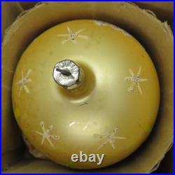 6 Vtg Fantasia Poland Jumbo Glass Christmas Tree Ornaments Santa Reindeer Sleigh
