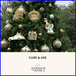 6PCS Glass Christmas Ball Ornaments, Golden Hour Holiday Tree Decorations