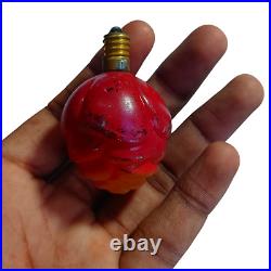 7 Pcs Vintage Old Antique Unique Shape Glass Light Bulb Christmas Ornament Japan