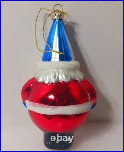 7 vtg Blown Glass PATRIOTIC Christmas Ornament Elephant Donkey LIBERTY Hat RADKO