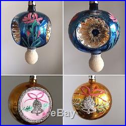 72 Vtg Glass Ornaments Christmas Tree Mercury Indent Fantasia Germany