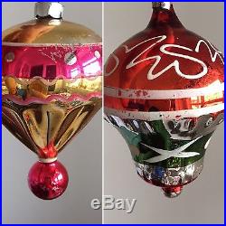 72 Vtg Glass Ornaments Christmas Tree Mercury Indent Fantasia Germany