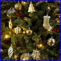 76ct Christmas Tree Ornaments Set, Golden Shatterproof Christmas Balls Decoration