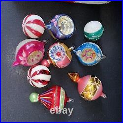 85 Blown Glass Indent Tear Drop Mercury Ornaments Polish Glass Shiny Brite