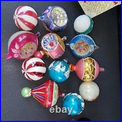 85 Blown Glass Indent Tear Drop Mercury Ornaments Polish Glass Shiny Brite