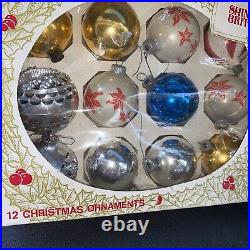 85 Blown Glass Indent Tear Drop Mercury Ornaments Polish Glass Shiny Brite