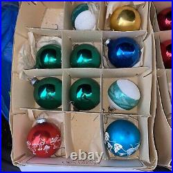 85 Blown Glass Indent Tear Drop Mercury Ornaments Polish Glass Shiny Brite