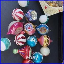 85 Blown Glass Indent Tear Drop Mercury Ornaments Polish Glass Shiny Brite