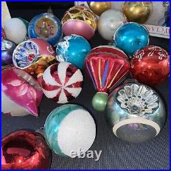 85 Blown Glass Indent Tear Drop Mercury Ornaments Polish Glass Shiny Brite