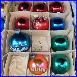 85 Blown Glass Indent Tear Drop Mercury Ornaments Polish Glass Shiny Brite