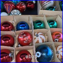 85 Blown Glass Indent Tear Drop Mercury Ornaments Polish Glass Shiny Brite