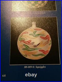 88-009-0 Christopher Radko Squiggles Christmas Ornament 4 1/2