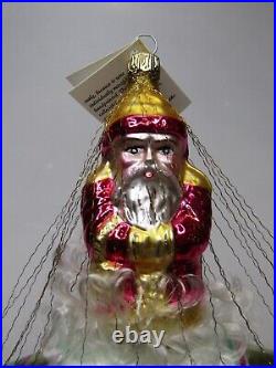 93' Christopher Radko SANTA IN SPACE Wired Reflector 93-127-0 Christmas Ornament