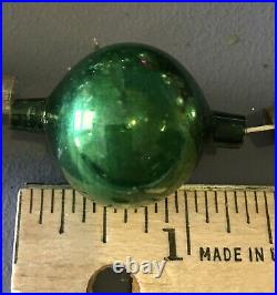 9ft+ EXTRA LARGE Bead Indented Antique Glass Christmas Tree GARLAND Many 1 1/2