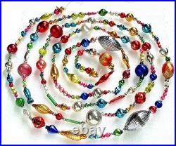 ALL VINTAGE & Antique 10 Feet! Mercury Glass Xmas BIG BEAD Garland Ornament 120 ALL VINTAGE & Antique 10 Feet! Mercury Glass Xmas BIG BEAD Garland Ornament 120