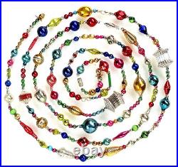 ALL VINTAGE & Antique 10 Feet! Mercury Glass Xmas BIG BEAD Garland Ornament 120 ALL VINTAGE & Antique 10 Feet! Mercury Glass Xmas BIG BEAD Garland Ornament 120