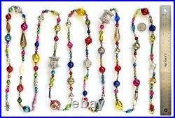 ALL VINTAGE & Antique 10 Feet! Mercury Glass Xmas BIG BEAD Garland Ornament 120 ALL VINTAGE & Antique 10 Feet! Mercury Glass Xmas BIG BEAD Garland Ornament 120