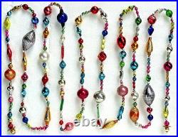 ALL VINTAGE & Antique 10 Feet! Mercury Glass Xmas BIG BEAD Garland Ornament 120 ALL VINTAGE & Antique 10 Feet! Mercury Glass Xmas BIG BEAD Garland Ornament 120