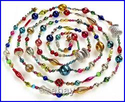ALL VINTAGE & Antique 10 Feet! Mercury Glass Xmas BIG BEAD Garland Ornament 120 ALL VINTAGE & Antique 10 Feet! Mercury Glass Xmas BIG BEAD Garland Ornament 120