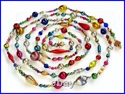 ALL VINTAGE & Antique 10 Feet! Mercury Glass Xmas BIG BEAD Garland Ornament 120 ALL VINTAGE & Antique 10 Feet! Mercury Glass Xmas BIG BEAD Garland Ornament 120