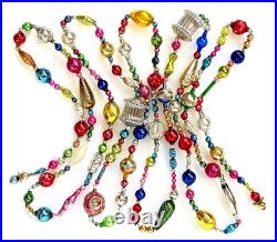 ALL VINTAGE & Antique 10 Feet! Mercury Glass Xmas BIG BEAD Garland Ornament 120 ALL VINTAGE & Antique 10 Feet! Mercury Glass Xmas BIG BEAD Garland Ornament 120