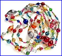 ALL VINTAGE & Antique 10 Feet! Mercury Glass Xmas BIG BEAD Garland Ornament 120 ALL VINTAGE & Antique 10 Feet! Mercury Glass Xmas BIG BEAD Garland Ornament 120