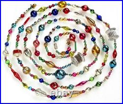 ALL VINTAGE & Antique 10 Feet! Mercury Glass Xmas BIG BEAD Garland Ornament 120 ALL VINTAGE & Antique 10 Feet! Mercury Glass Xmas BIG BEAD Garland Ornament 120