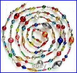ALL VINTAGE & Antique 10 Feet! Mercury Glass Xmas BIG BEAD Garland Ornament 120 ALL VINTAGE & Antique 10 Feet! Mercury Glass Xmas BIG BEAD Garland Ornament 120