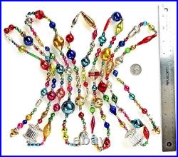 ALL VINTAGE & Antique 10 Feet! Mercury Glass Xmas BIG BEAD Garland Ornament 120 ALL VINTAGE & Antique 10 Feet! Mercury Glass Xmas BIG BEAD Garland Ornament 120