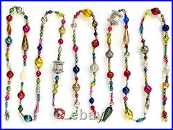 ALL VINTAGE & Antique 10 Feet! Mercury Glass Xmas BIG BEAD Garland Ornament 120 ALL VINTAGE & Antique 10 Feet! Mercury Glass Xmas BIG BEAD Garland Ornament 120