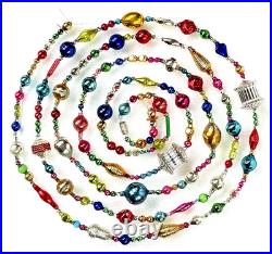 ALL VINTAGE & Antique 10 Feet! Mercury Glass Xmas BIG BEAD Garland Ornament 120 ALL VINTAGE & Antique 10 Feet! Mercury Glass Xmas BIG BEAD Garland Ornament 120