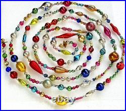 ALL VINTAGE & Antique 10 Feet! Mercury Glass Xmas BIG BEAD Garland Ornament 120 ALL VINTAGE & Antique 10 Feet! Mercury Glass Xmas BIG BEAD Garland Ornament 120