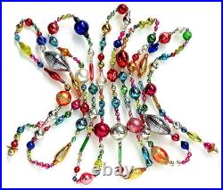 ALL VINTAGE & Antique 10 Feet! Mercury Glass Xmas BIG BEAD Garland Ornament 120 ALL VINTAGE & Antique 10 Feet! Mercury Glass Xmas BIG BEAD Garland Ornament 120