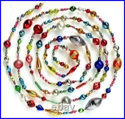 ALL VINTAGE & Antique 10 Feet! Mercury Glass Xmas BIG BEAD Garland Ornament 120 ALL VINTAGE & Antique 10 Feet! Mercury Glass Xmas BIG BEAD Garland Ornament 120