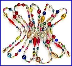 ALL VINTAGE & Antique 10 Feet! Mercury Glass Xmas BIG BEAD Garland Ornament 120 ALL VINTAGE & Antique 10 Feet! Mercury Glass Xmas BIG BEAD Garland Ornament 120