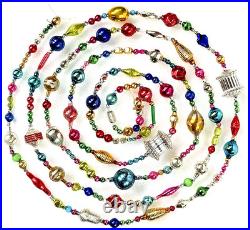 ALL VINTAGE & Antique 10 Feet! Mercury Glass Xmas BIG BEAD Garland Ornament 120 ALL VINTAGE & Antique 10 Feet! Mercury Glass Xmas BIG BEAD Garland Ornament 120