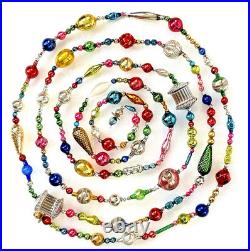 ALL VINTAGE & Antique 10 Feet! Mercury Glass Xmas BIG BEAD Garland Ornament 120 ALL VINTAGE & Antique 10 Feet! Mercury Glass Xmas BIG BEAD Garland Ornament 120